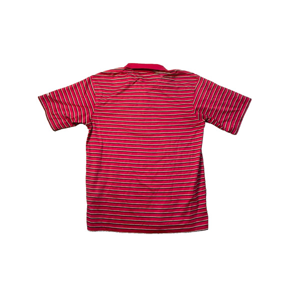 St Andrews Scotland Golf Course Pink Striped Mens Polo Medium - Picture 6 of 8
